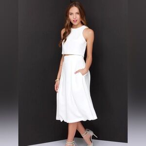 NWOT On Your Behalf Ivory Two-Piece Dress
